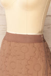 Morlaix Floral Quilted Taupe Skirt | La petite garçonne side