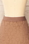 Morlaix Floral Quilted Taupe Skirt | La petite garçonne back
