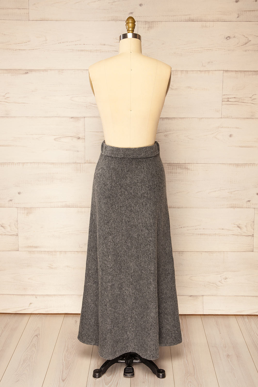 Morokweng Long Soft Knit Skirt | La petite garçonne  back view