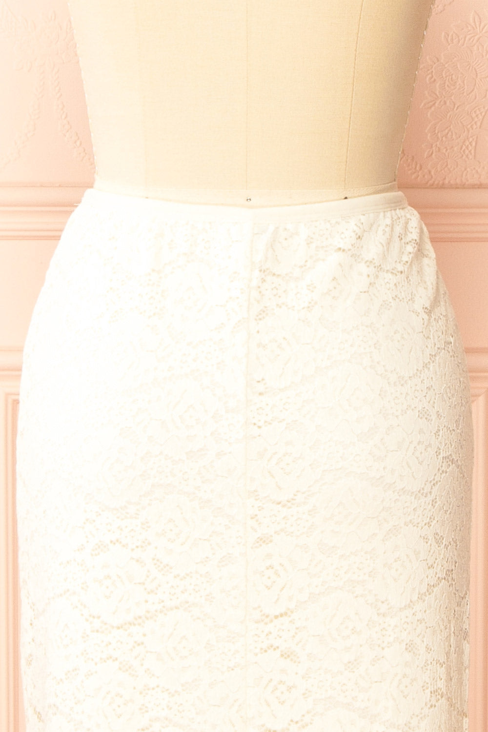 Moruya Ivory Lace Midi Skirt | Boudoir 1861 back