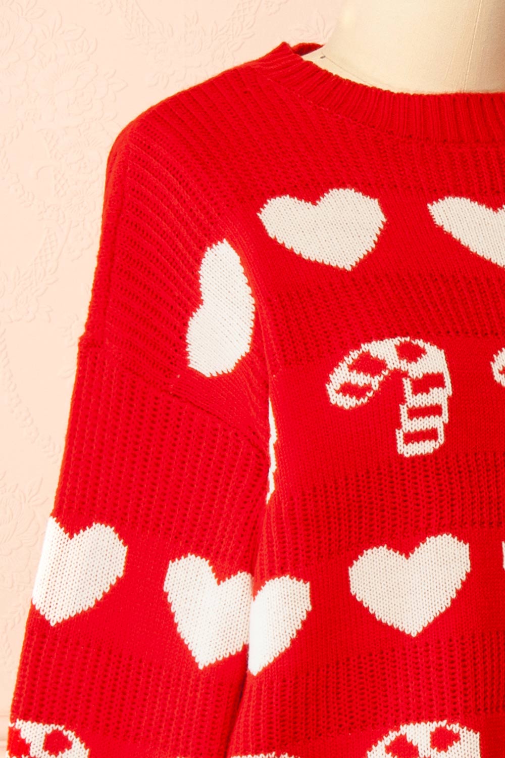 Morwell Red Christmas Sweater | Boutique 1861 side