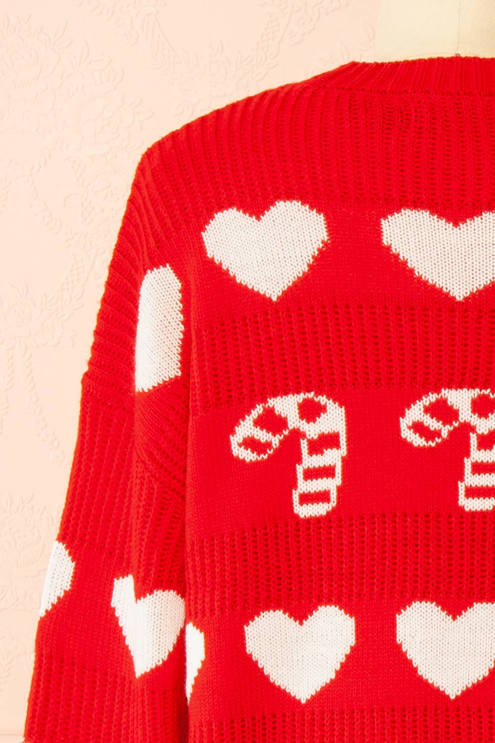 Morwell Red Christmas Sweater | Boutique 1861 back