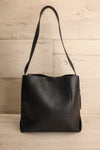 Mulhouse Black Faux-Leather Tote Bag | La petite garçonne