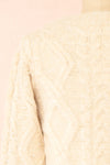 Murta Beige Knit Sweater w/ Pearls | Boutique 1861 back