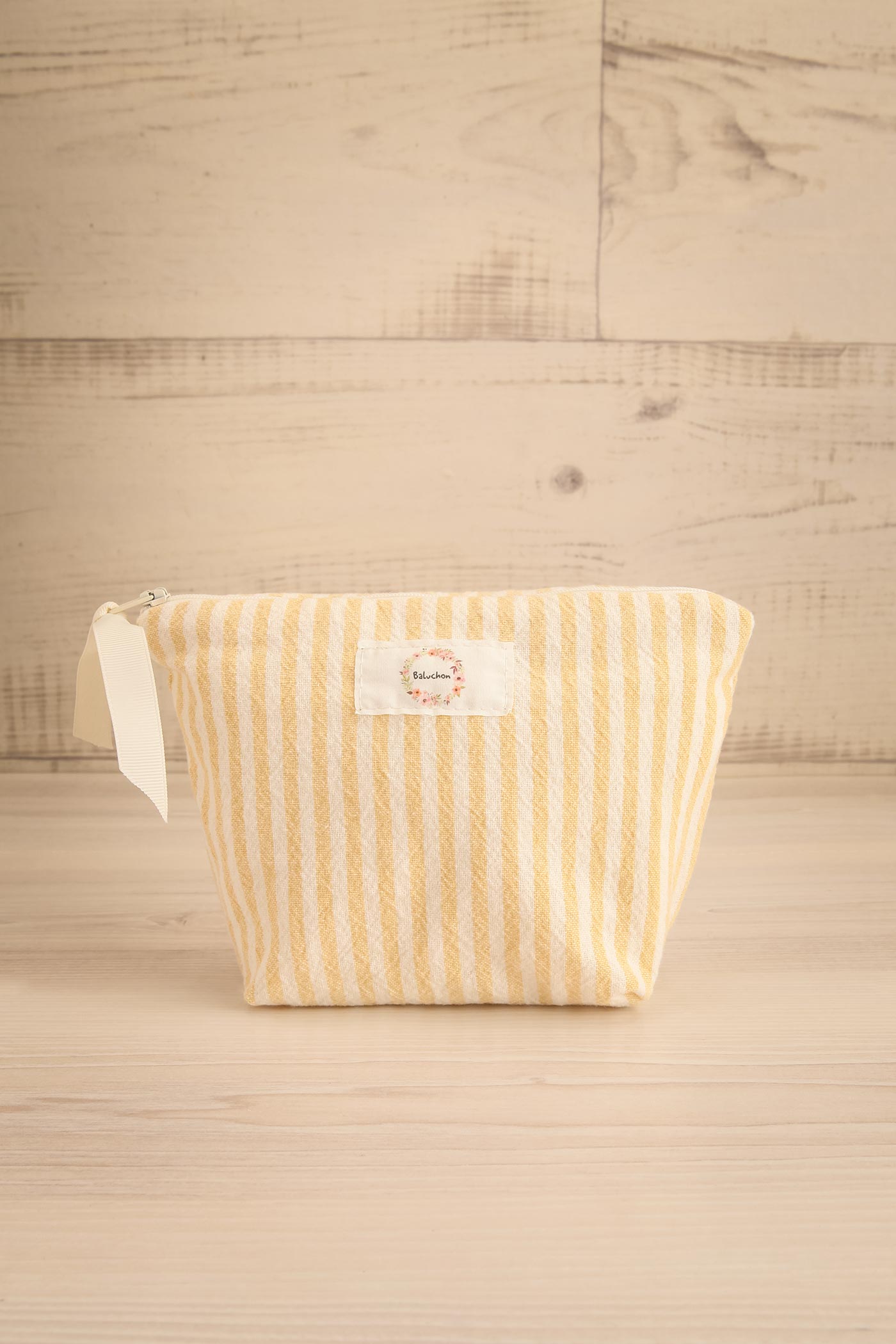 Nasa Yellow Striped Cosmetic Bag - 2 Options | Maison garçonne small