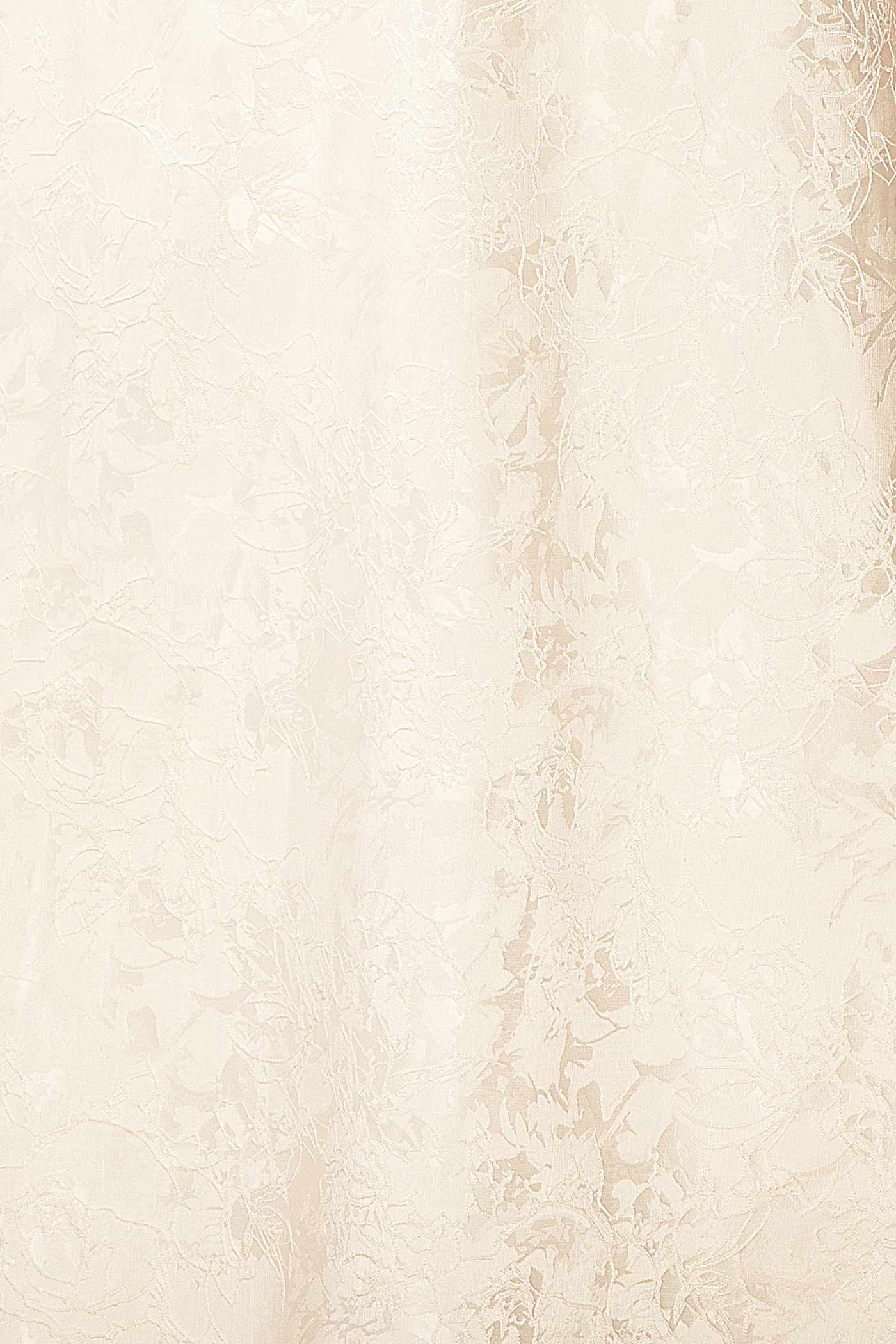 Nedjima Ivoire | Robe Midi en Jacquard à Col Licou avec Poches