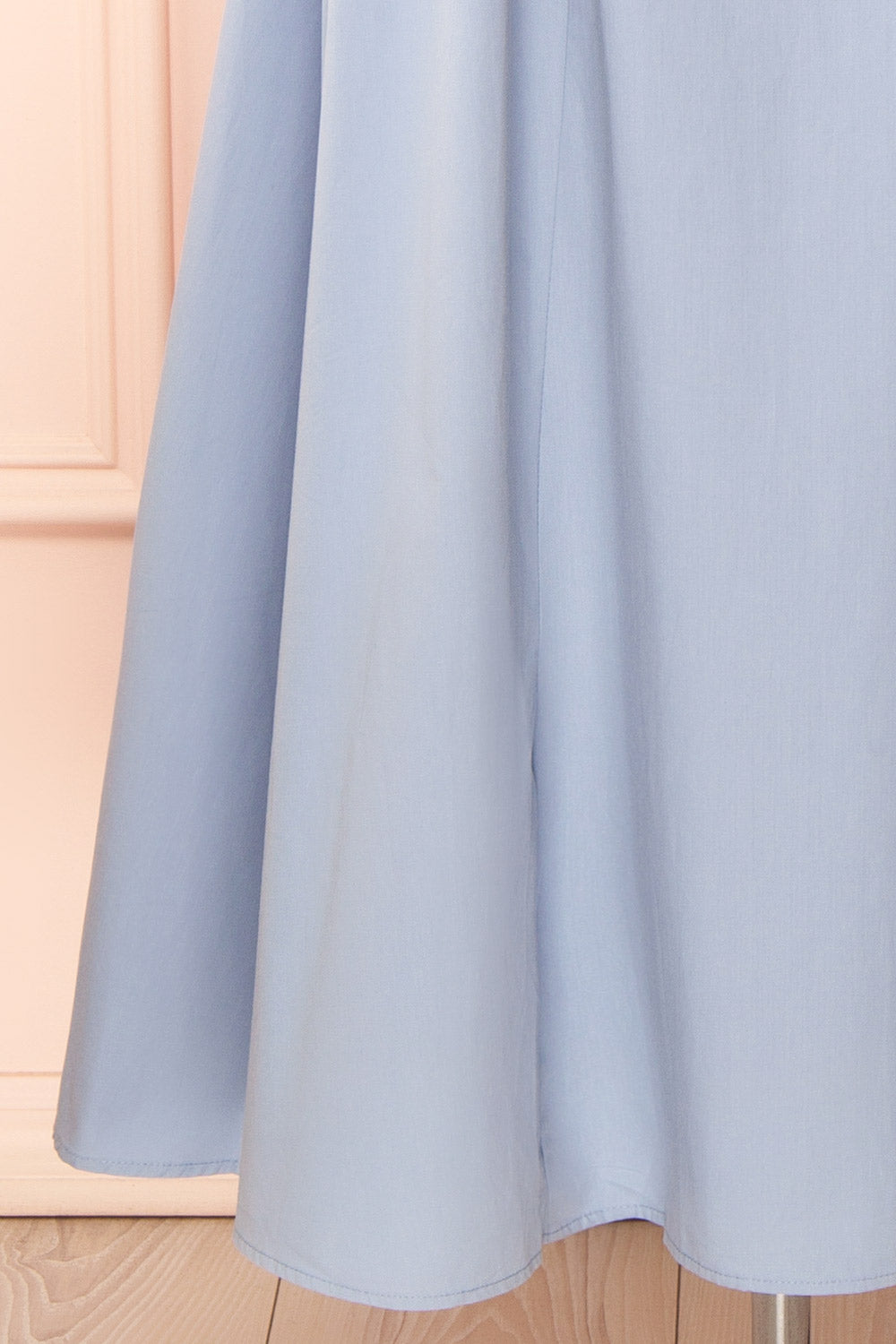 Nena Blue Long Dress with Square Neckline | Boutique 1861 bottom 