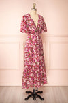 Nerissa Deep V-neck Floral Print Maxi Dress | Boutique 1861 side view
