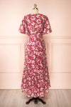 Nerissa Deep V-neck Floral Print Maxi Dress | Boutique 1861 back view