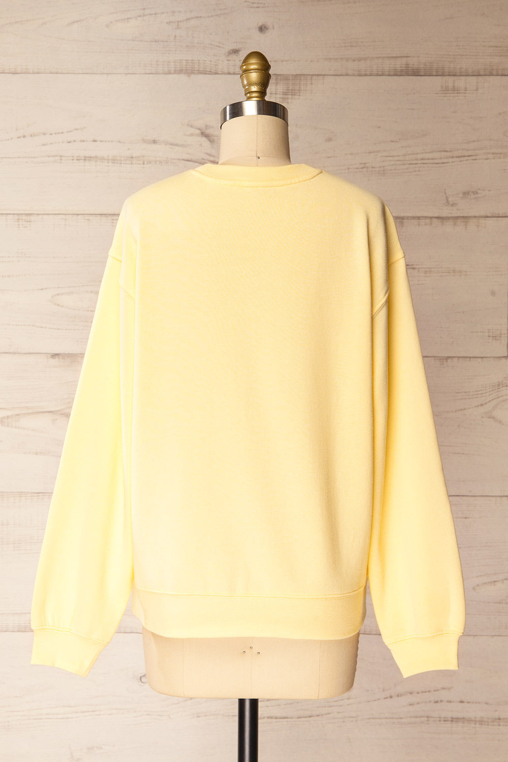 Nesna Yellow Oversized Sweatshirt | La petite garçonne back view