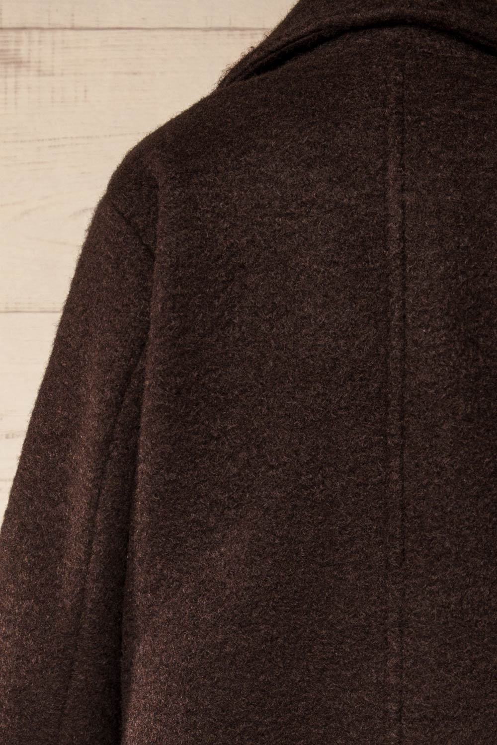 Newark Brown Felt Coat | La petite garçonne back