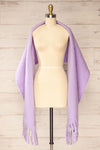 Newnham Lavender Oversized Soft Knit Scarf | La petite garçonne view