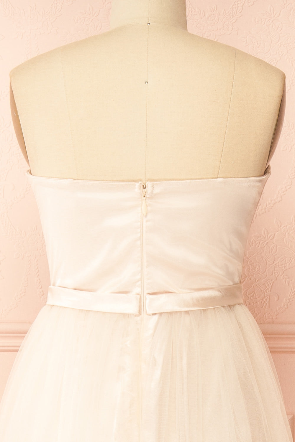 Nicola Champagne | Robe Maxi Corset Sans Bretelles