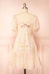 Nimue Floral A-Line Short Dress | Boutique 1861 back view