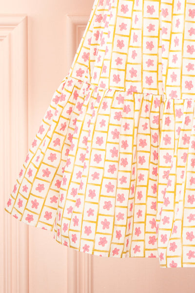 Nimue Floral A-Line Short Dress | Boutique 1861 bottom
