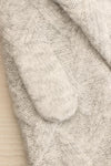 Novgorod Grey Knit Mittens | La petite garçonne close-up