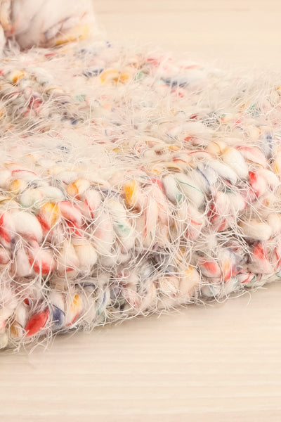 Nukus Colourful Knit Beanie w/ Pompom | La petite garçonne flat close-up