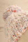 Nukus Colourful Knit Beanie w/ Pompom | La petite garçonne front close-up