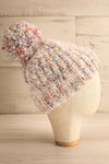 Nukus Colourful Knit Beanie w/ Pompom | La petite garçonne side view