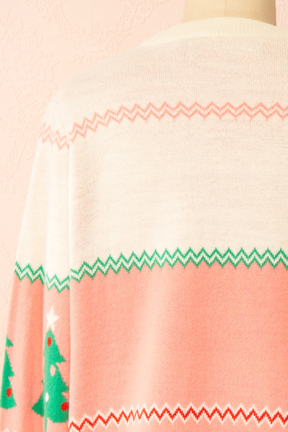 Nwel Pink Oversized Christmas Sweater | Boutique 1861 back