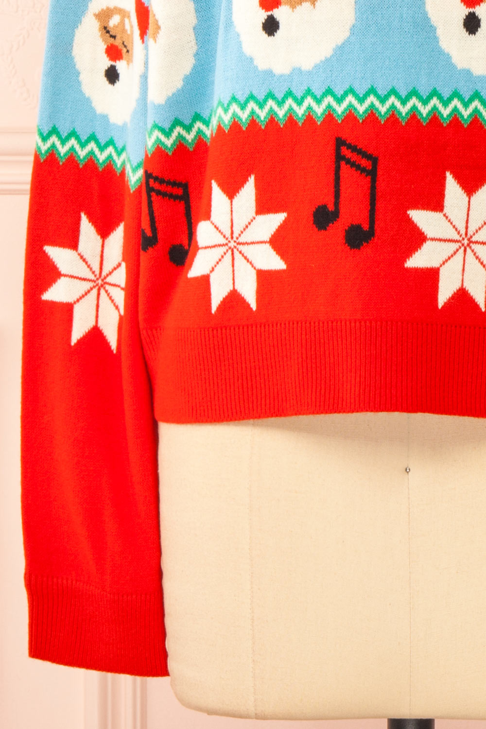 Nwel Red Oversized Christmas Sweater | Boutique 1861 bottom