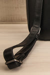 Nyhla Black Vegan Leather Backpack | La petite garçonne back detail