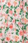 Nyla Short Floral Dress w/ Pockets | Boutique 1861 texture close-up