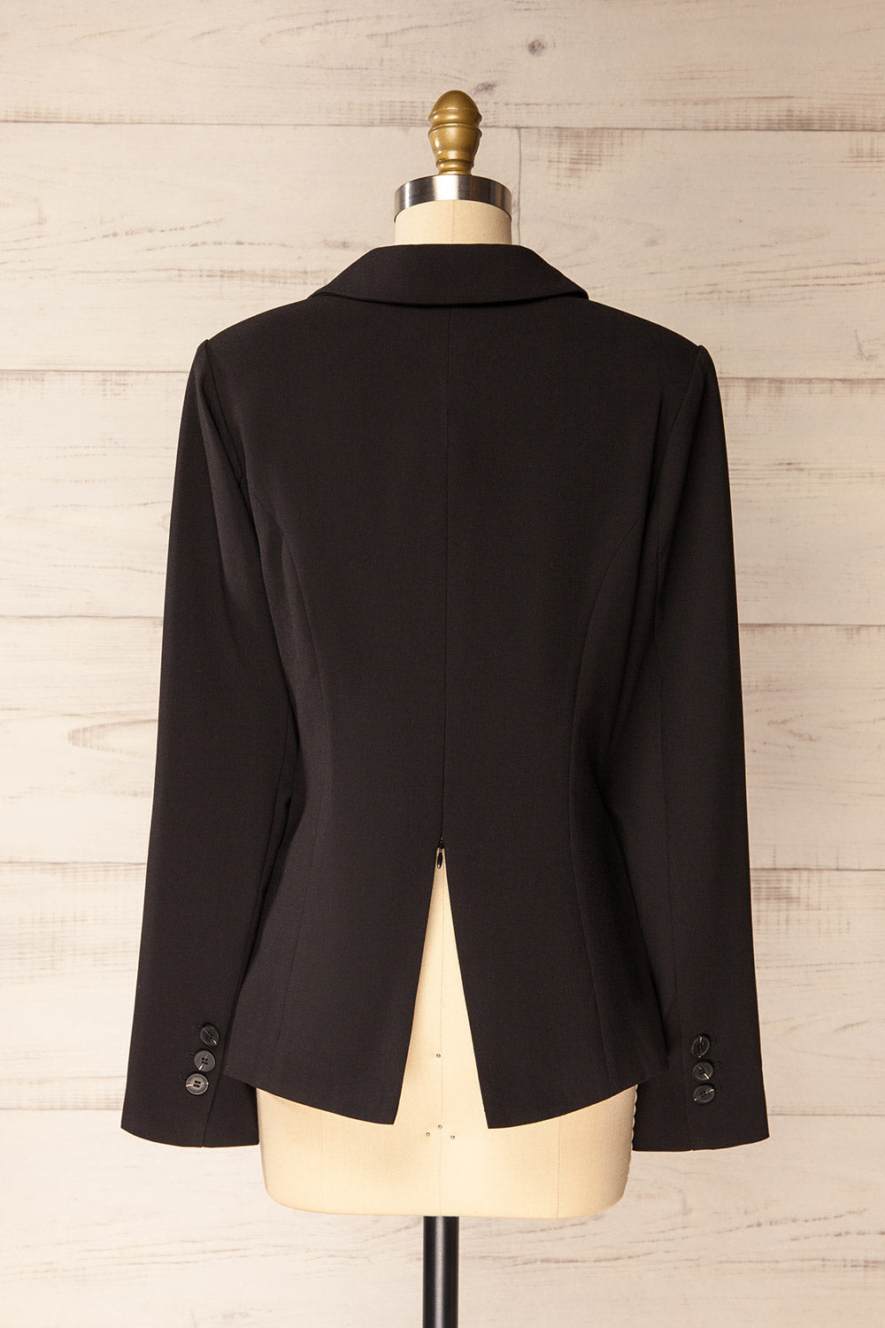 Odda Black Blazer with Cut-Out | La petite garçonne back view