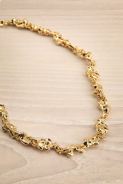 gmore Gold Organic Link Necklace | La petite garçonne flat view