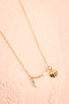 Okeana Gold Filled Necklace w/ Seashell Charm | Boutique 1861 flat view
