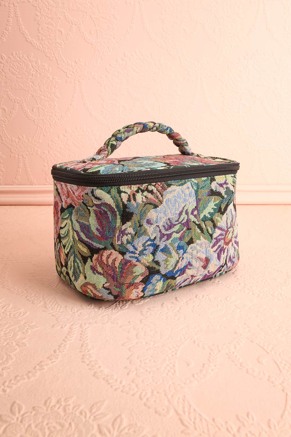 OIivette Floral Jacquard Make-Up Bag | Boutique 1861