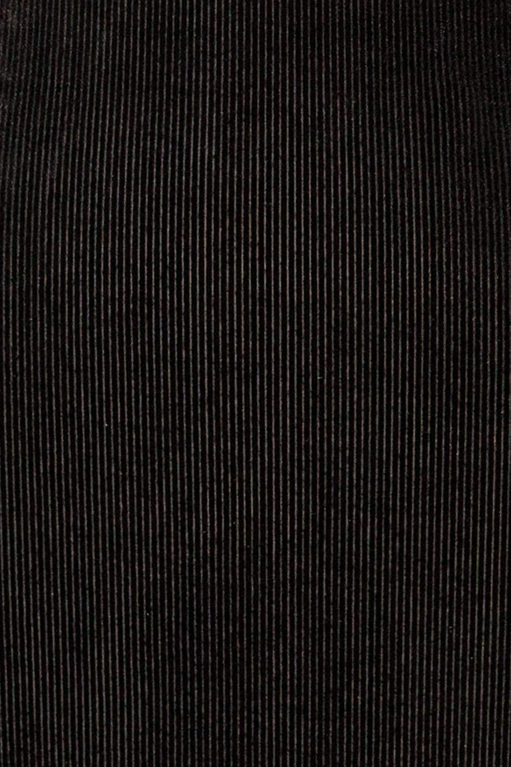 Olmeto Black Velvet Dress w/ High Collar | La petite garçonne fabric