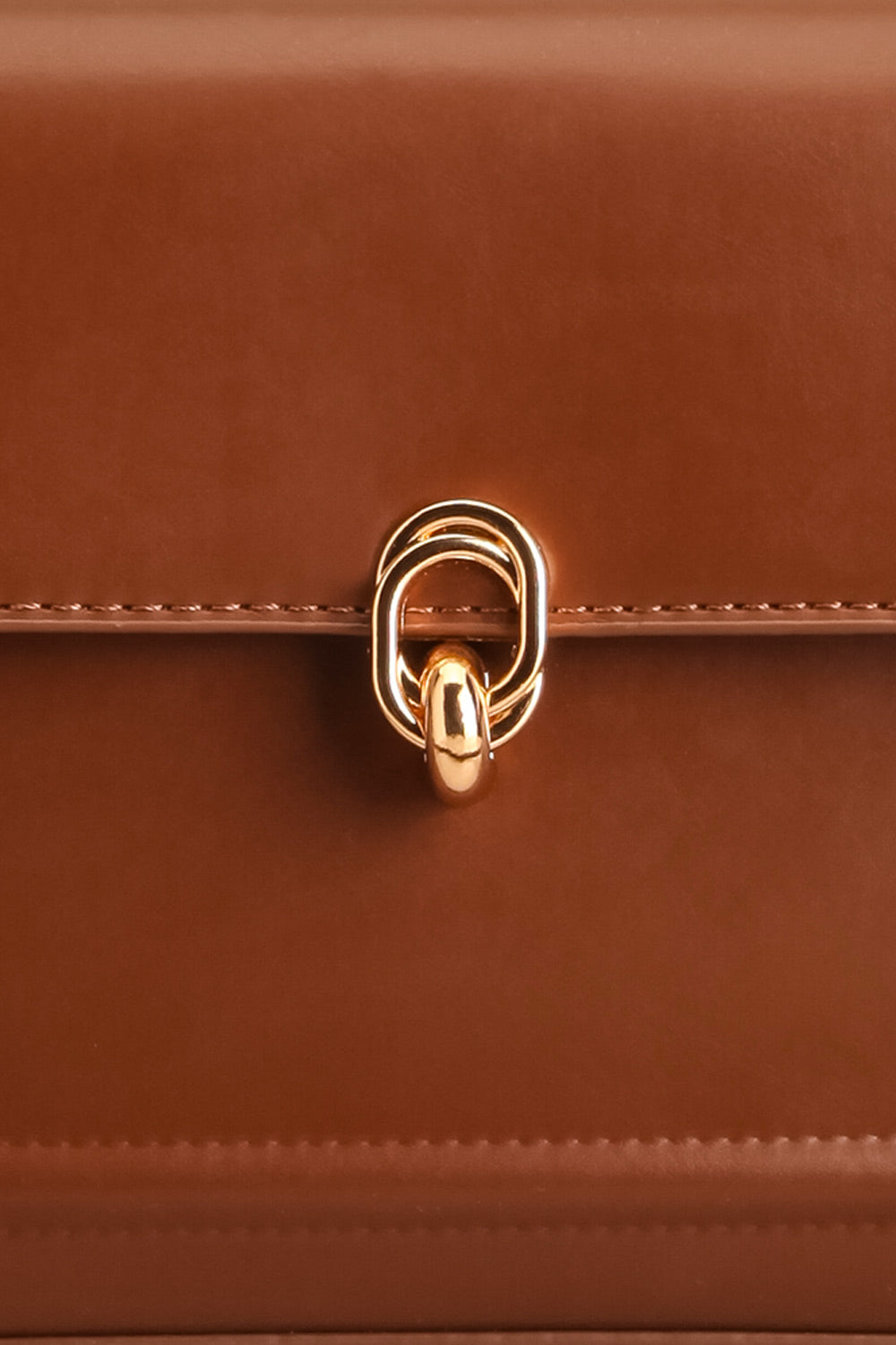 Opinion Brown Hand Bag with Adjustable Strap | La petite garçonne detail 