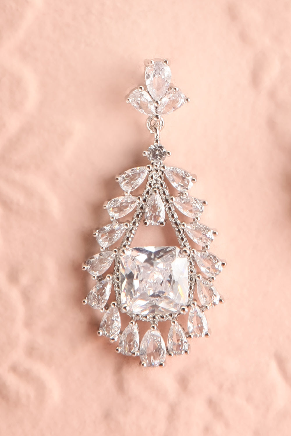 Orrmon Crystal Pendent Earrings | Boudoir 1861 close-up