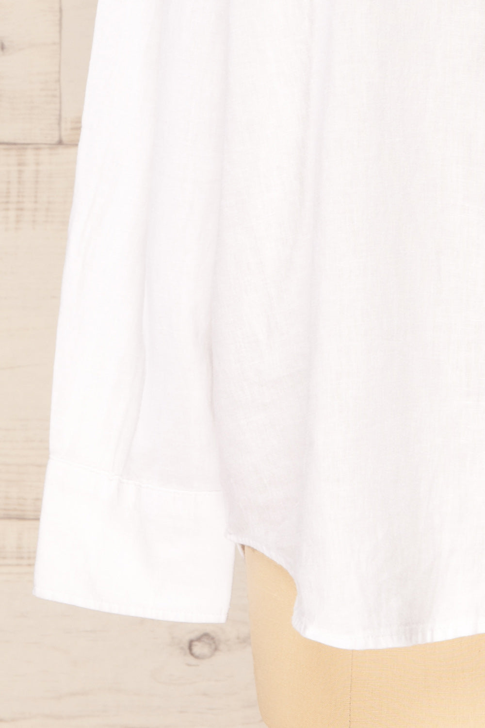 Otranto White Oversized Blouse with Long Sleeves | La petite garçonne sleeve