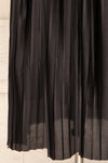 Padstow Black Sleeveless Pleated Midi Dress | La petite garçonne bottom