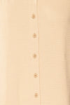 Palanga Beige Button-Up Blouse | La petite garçonne fabric