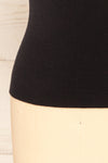 Palermo Black Short Sleeve Mock Neck Top | La petite garçonne bottom
