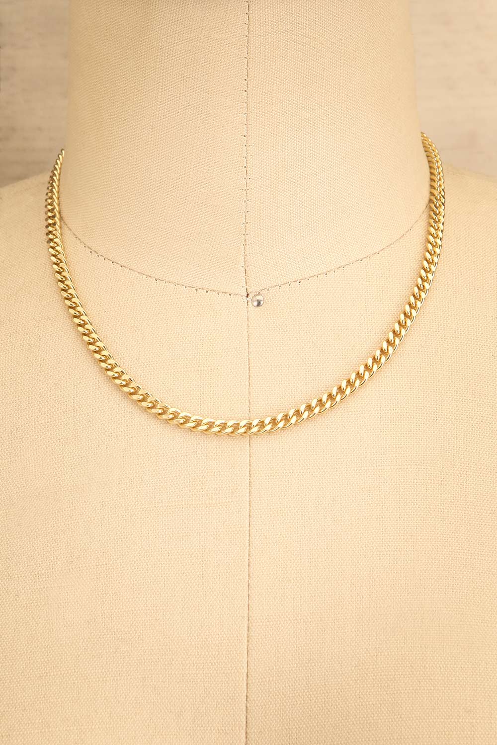 Pandia Gold Minimalist Chain Necklace | La petite garçonne