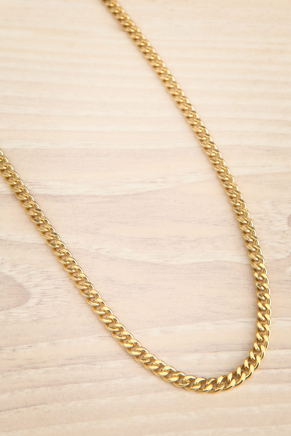 Pandia Gold Minimalist Chain Necklace | La petite garçonne flat view