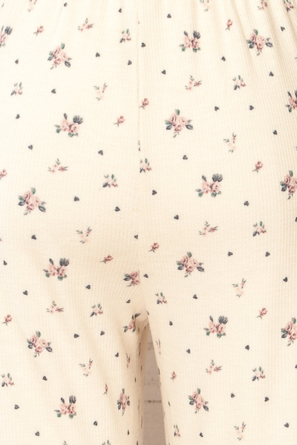 Pantona Ivory Floral Lounge Pants | La petite garçonne back close-up