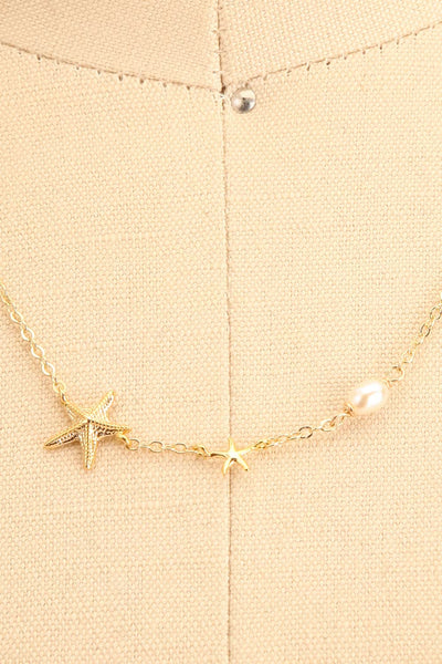 Paralia Golden Starfish Choker Necklace | Boutique 1861 close-up