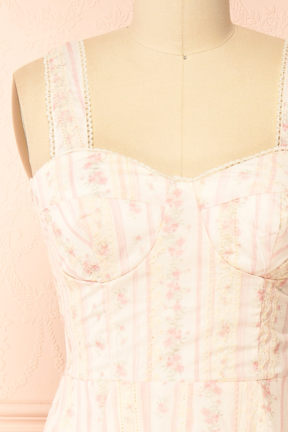 Payse Floral Maxi Dress with Tie-Back | Boutique 1861 front 