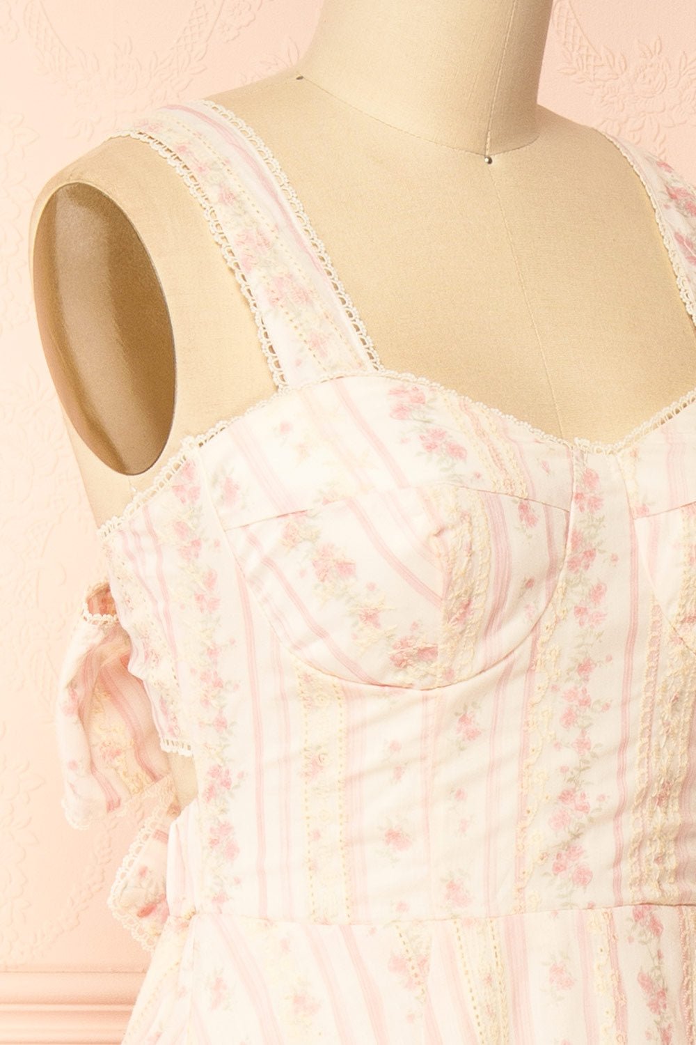 Payse Floral Maxi Dress with Tie-Back | Boutique 1861 side