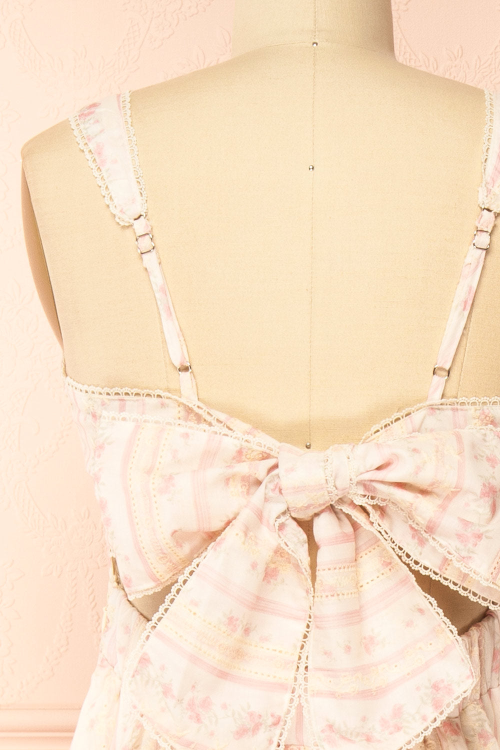 Payse Floral Maxi Dress with Tie-Back | Boutique 1861 back