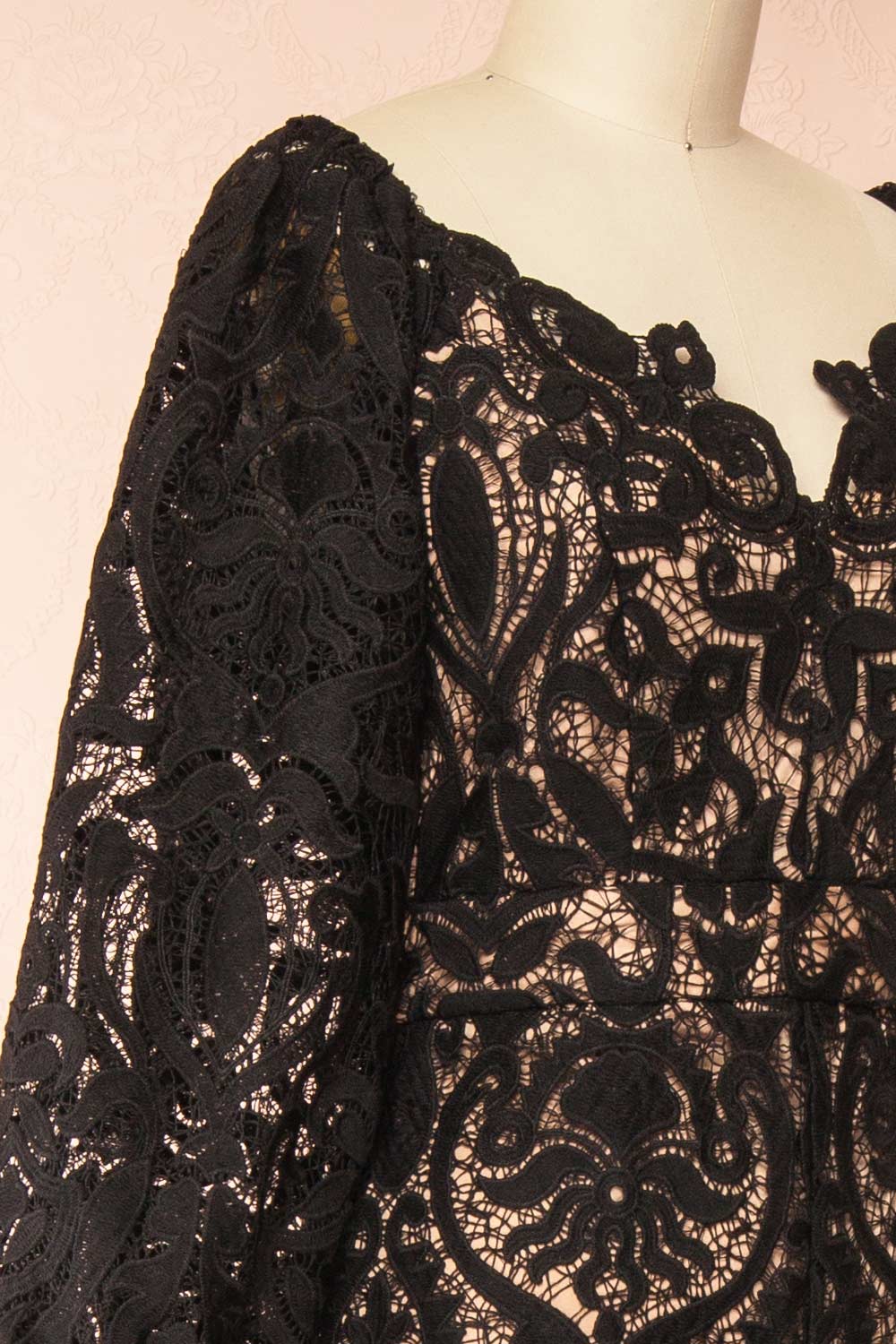 Penny Black Lace Jumpsuit with Wide-Leg | Boutique 1861
