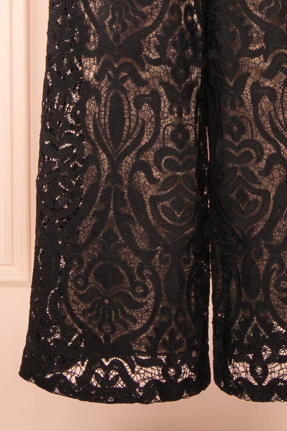 Penny Black Lace Jumpsuit with Wide-Leg | Boutique 1861 bottom