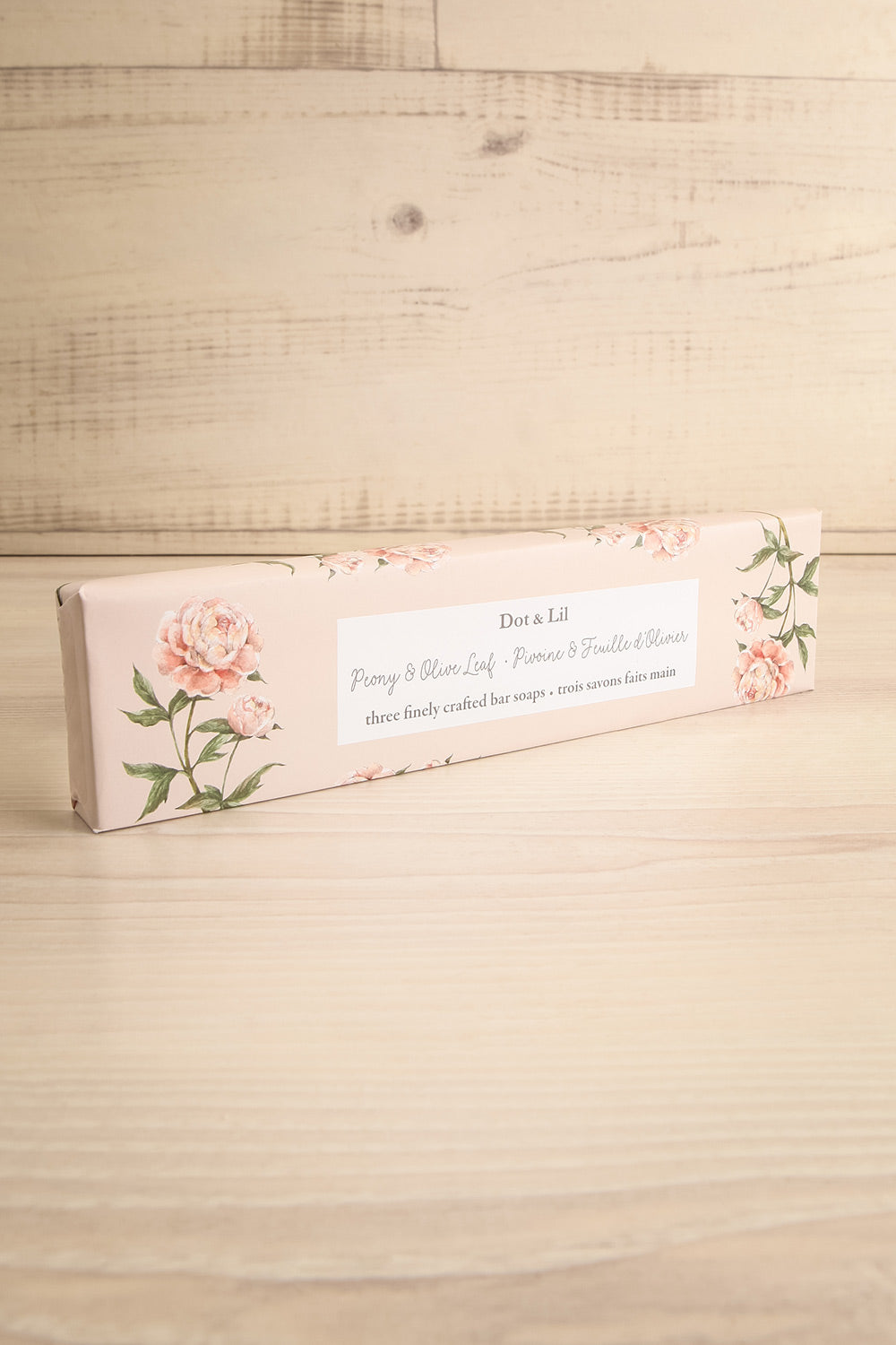 Peony & Olive Leaf Trio Soap Gift Set | Maison garçonne