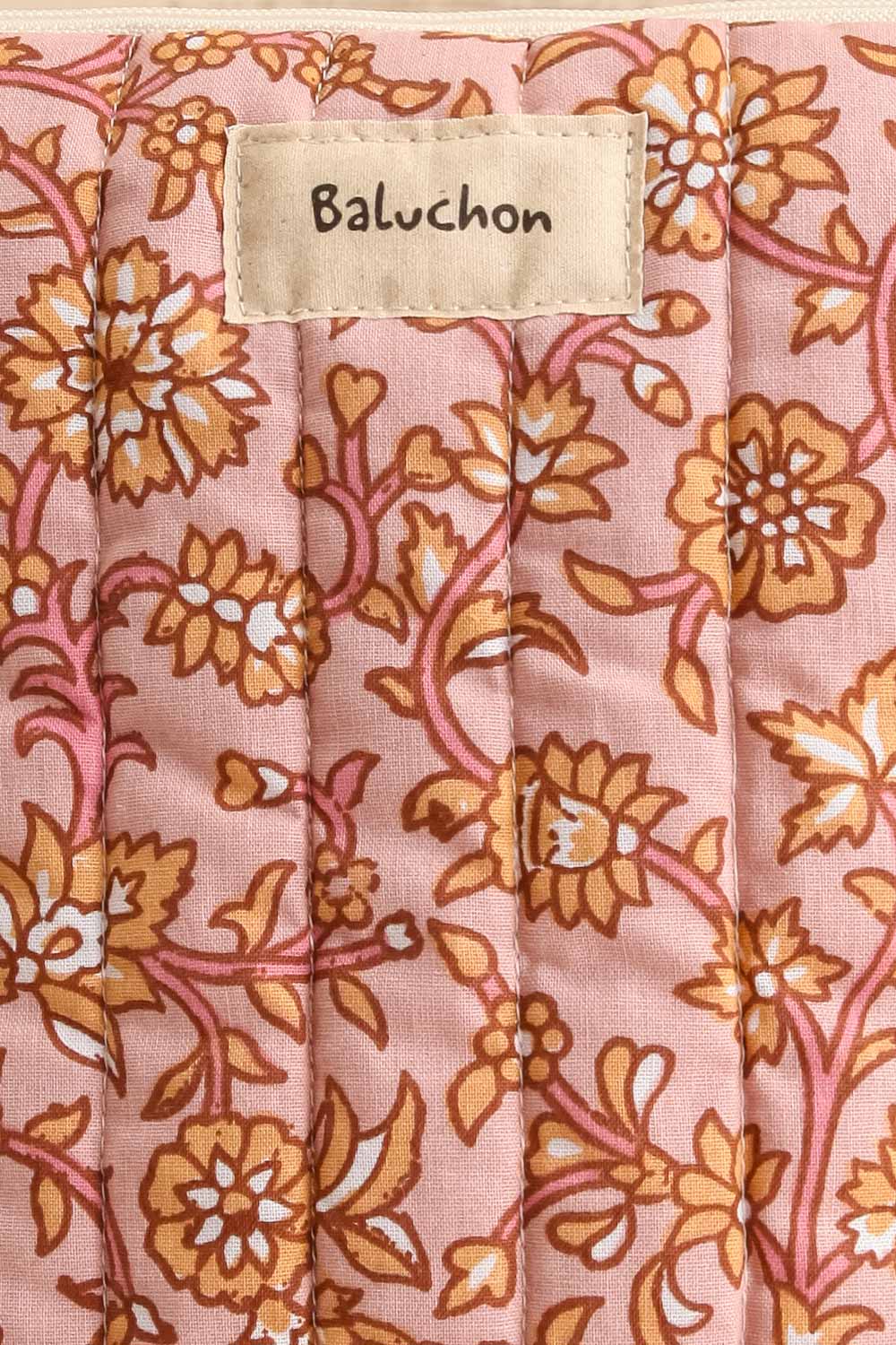 Pesanteur Pink Floral Cosmetic Bag - 2 Options | Maison garçonne fabric 