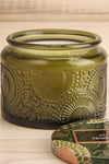 Temple Moss Small Jar Candle by Voluspa | Maison garçonne open close-up